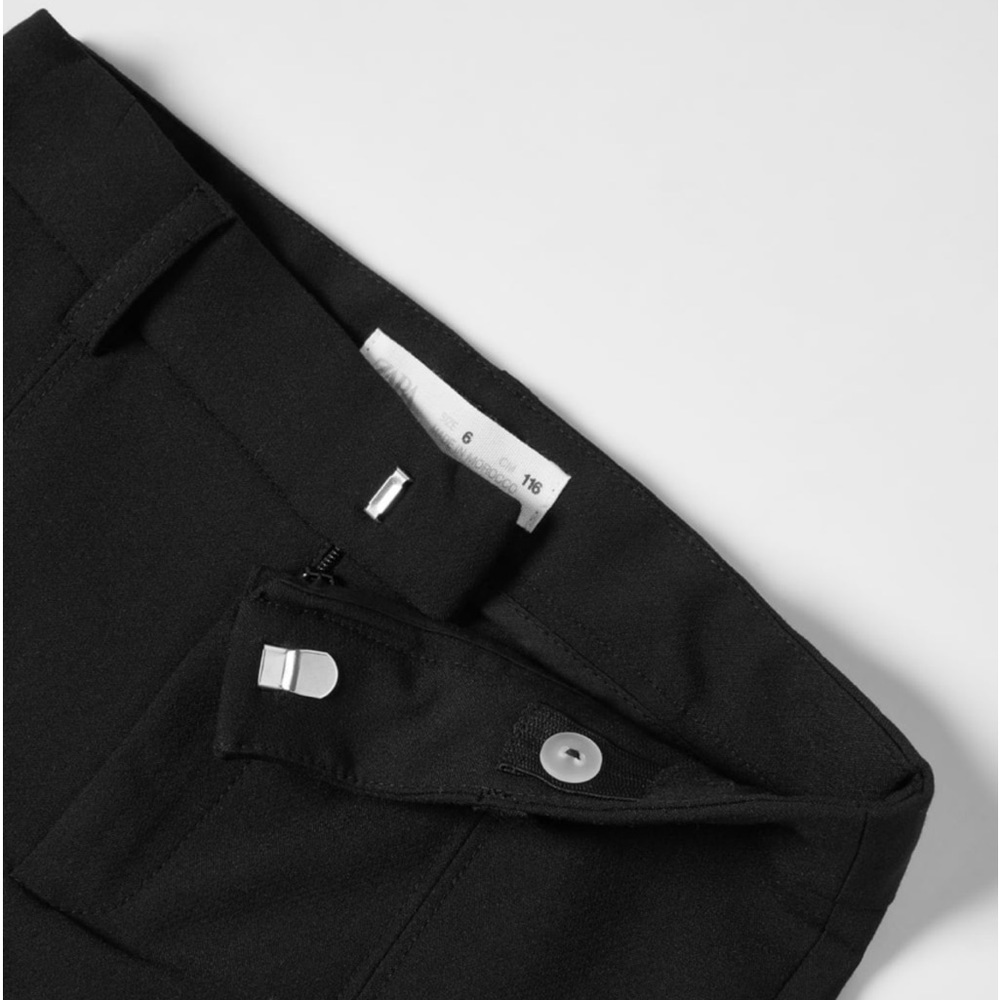Zara Rib Detail Flare Pants - Picture 2 of 11